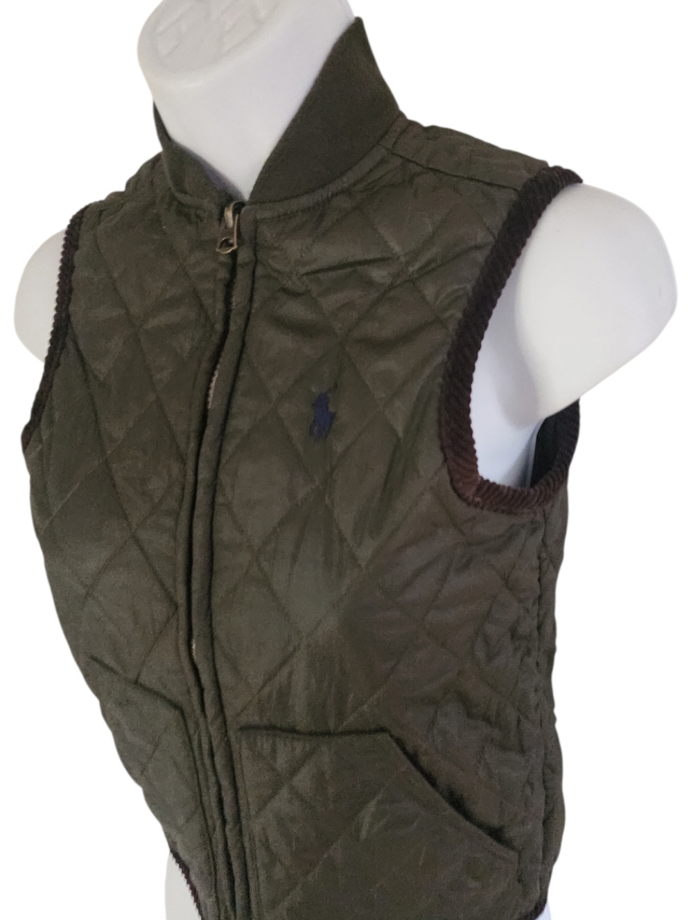 Polo Ralph Lauren Quilted Water-Repellent Vest Kids Unisex Sz 8 - Picture 4 of 10